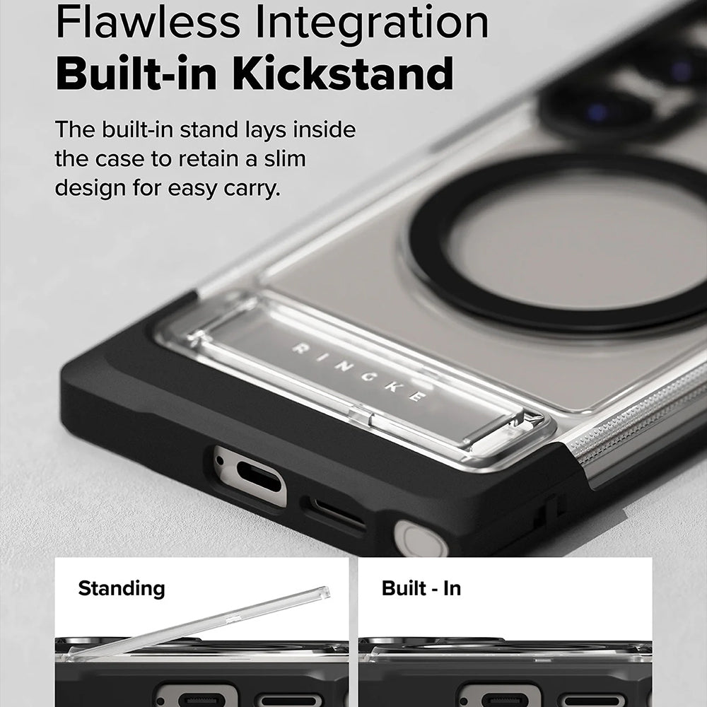 MagSafe Hülle für Samsung Galaxy S25 Ultra S938, Ringke, UX, Transparent