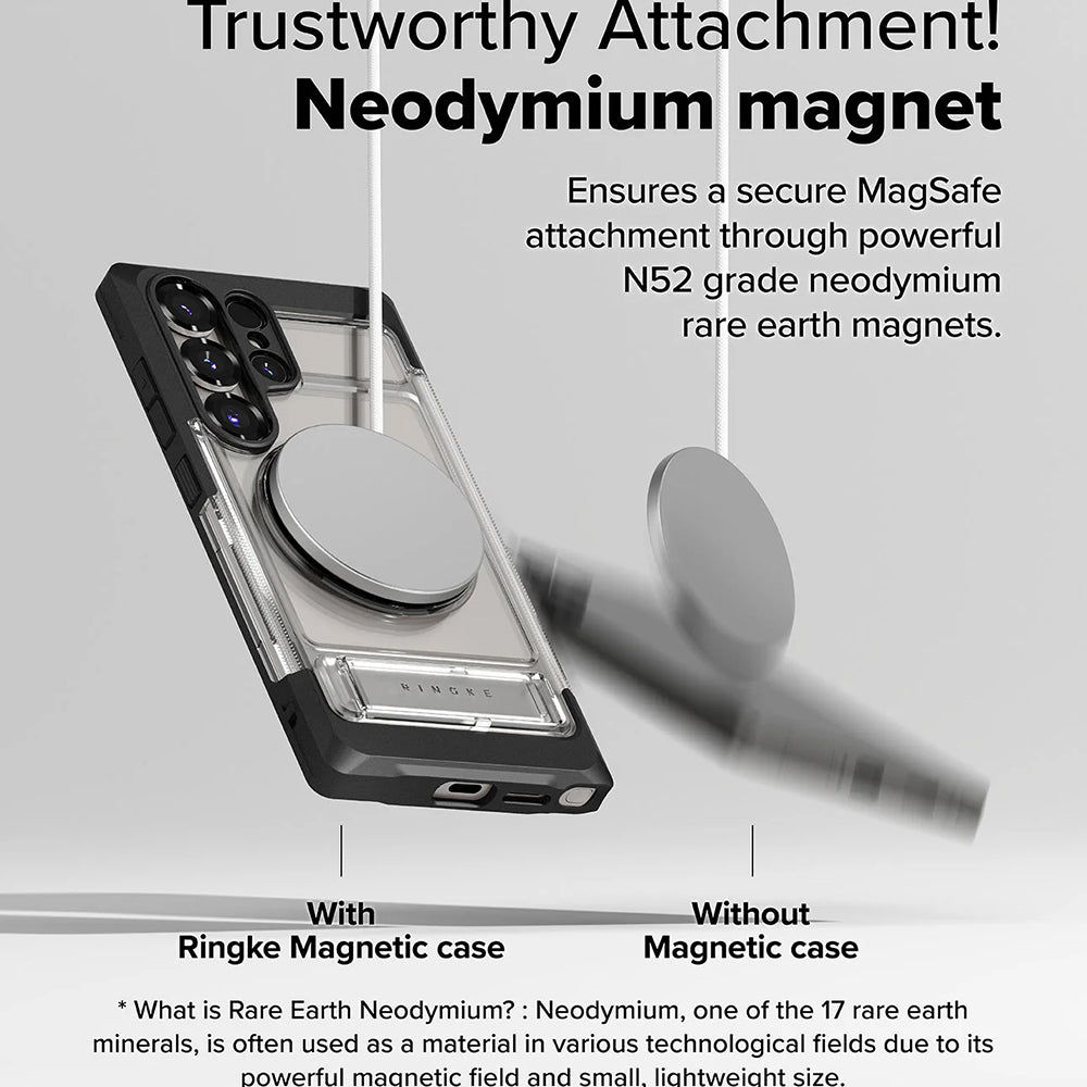 MagSafe Hülle für Samsung Galaxy S25 Ultra S938, Ringke, UX, Transparent