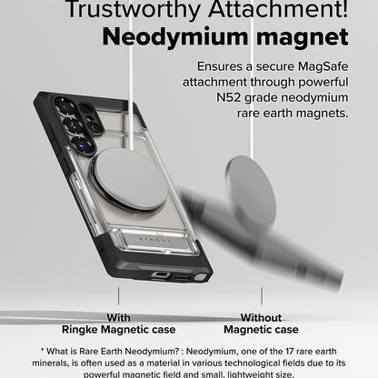 MagSafe Hülle für Samsung Galaxy S25 Ultra S938, Ringke, UX, Transparent