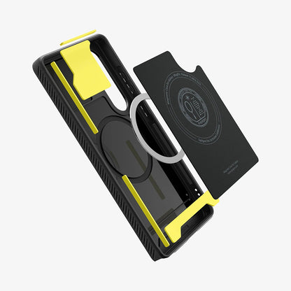 Coque MagSafe pour Samsung Galaxy S25 Ultra S938, Spigen, Rugged Armor, Noir Mat ACS08951