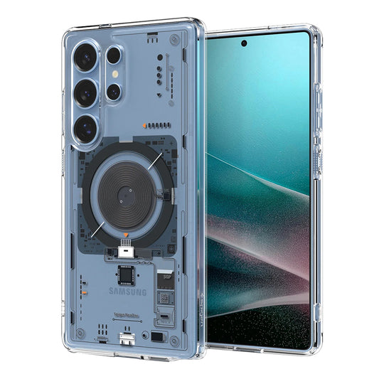 Coque MagSafe pour Samsung Galaxy S25 Ultra S938, Spigen, Ultra Hybrid Neo One, Transparente