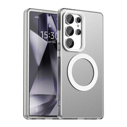 Coque MagSafe pour Samsung Galaxy S25 Ultra S938, Techsuit, CandyCase, Blanche