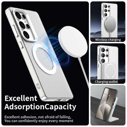 Coque MagSafe pour Samsung Galaxy S25 Ultra S938, Techsuit, CandyCase, Blanche