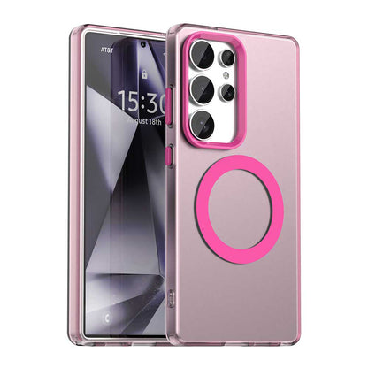 Coque MagSafe pour Samsung Galaxy S25 Ultra S938, Techsuit, CandyCase, Rose