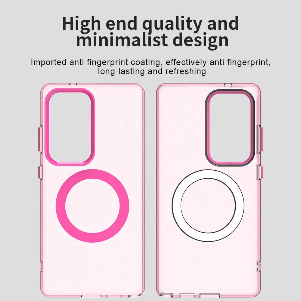 Coque MagSafe pour Samsung Galaxy S25 Ultra S938, Techsuit, CandyCase, Rose