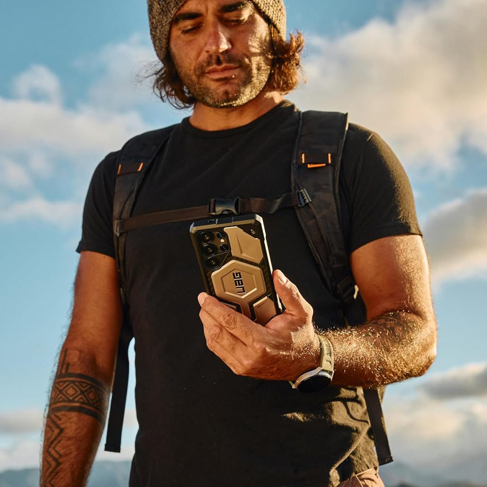 Custodia MagSafe per Samsung Galaxy S25 Ultra S938, Urban Armor Gear, Monarch Pro Kevlar, Nera