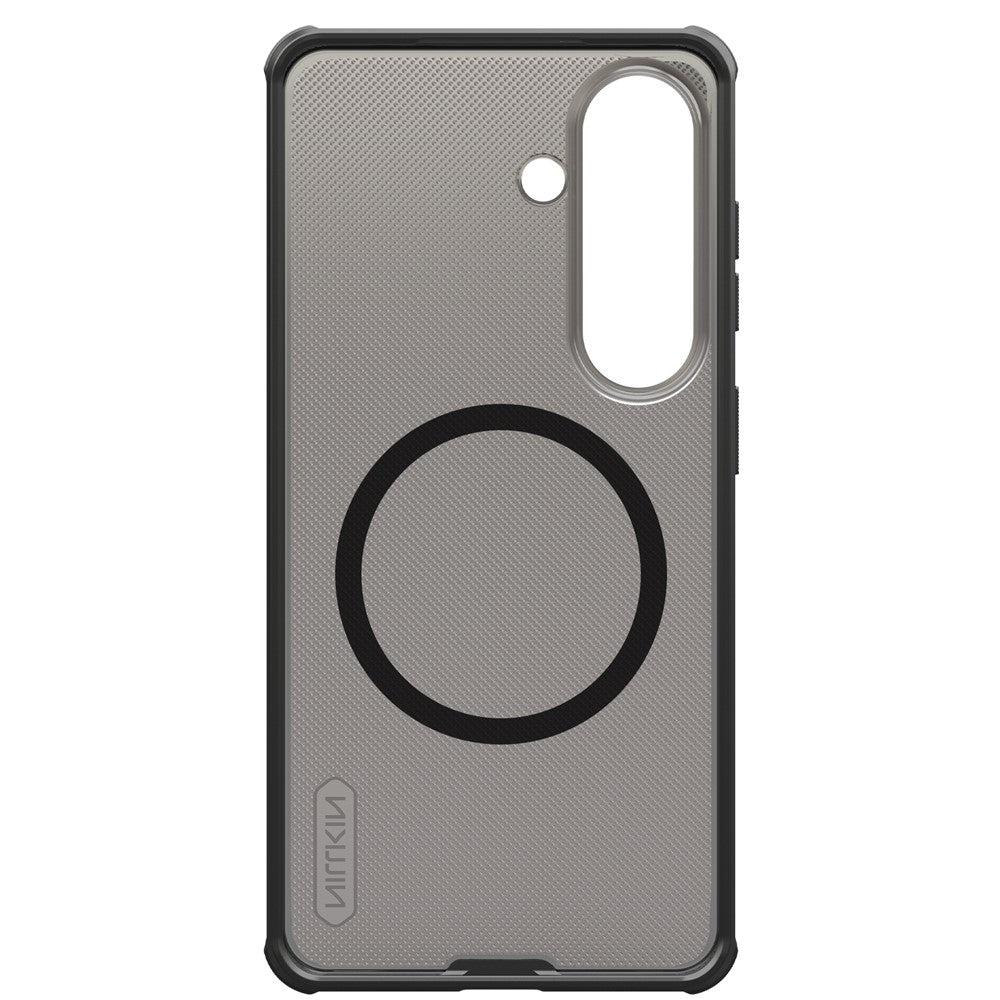 Custodia MagSafe per Samsung Galaxy S26 FE S741, Nillkin, Super Shield Pro, Nera Trasparente Satinata