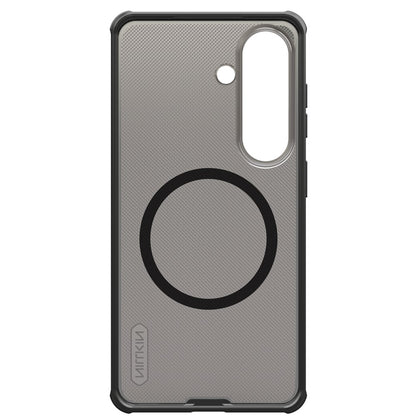 Custodia MagSafe per Samsung Galaxy S26 FE S741, Nillkin, Super Shield Pro, Nera Trasparente Satinata