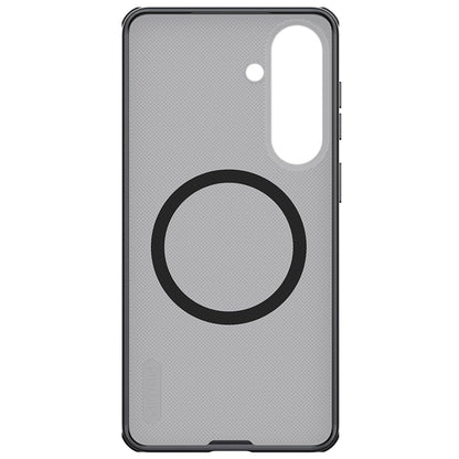 Custodia MagSafe per Samsung Galaxy S26 FE S741, Nillkin, Super Shield Pro, Nera Trasparente Satinata