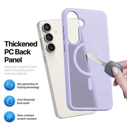 Coque MagSafe pour Samsung Galaxy S26 FE S741 / S25 FE, DUX DUCIS, Yind, Violet Clair