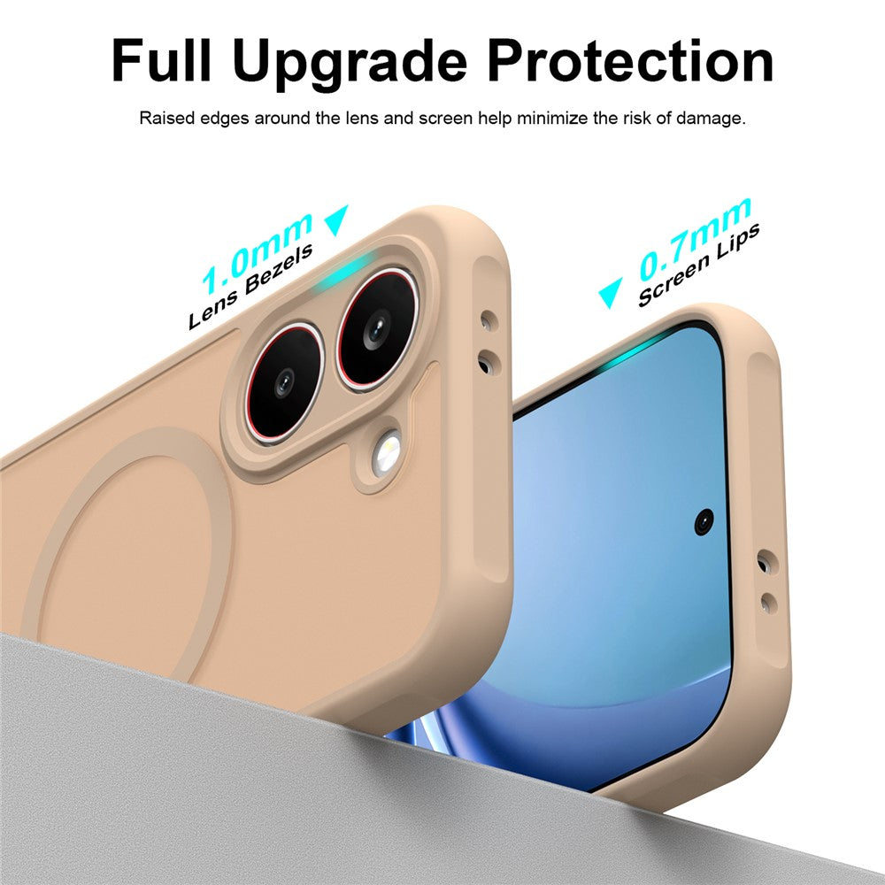 Custodia MagSafe per Samsung Galaxy S26 FE S741, Techsuit, HaloFrost II, Dorata