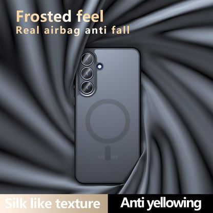 Custodia MagSafe per Samsung Galaxy S26 FE, Techsuit, PureFrost, Nero Satinato