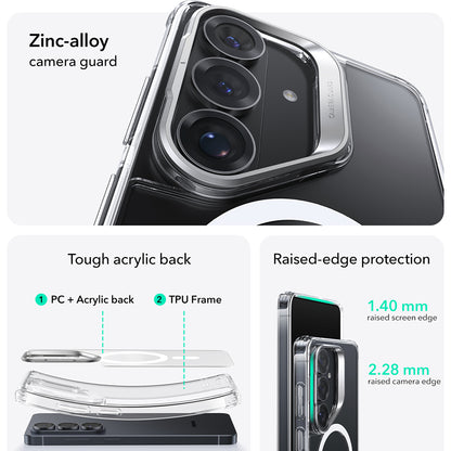 MagSafe Hülle für Samsung Galaxy S26 Plus, ESR, Classic Hybrid Kickstand, Transparent