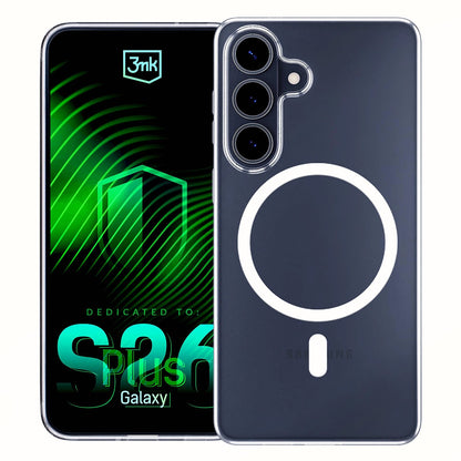 Étui MagSafe pour Samsung Galaxy S26 Plus S947, 3MK, Clear MagCase, Transparent