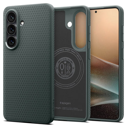 Custodia MagSafe per Samsung Galaxy S26 Plus S947, Spigen, Liquid Air, Verde ACS10706