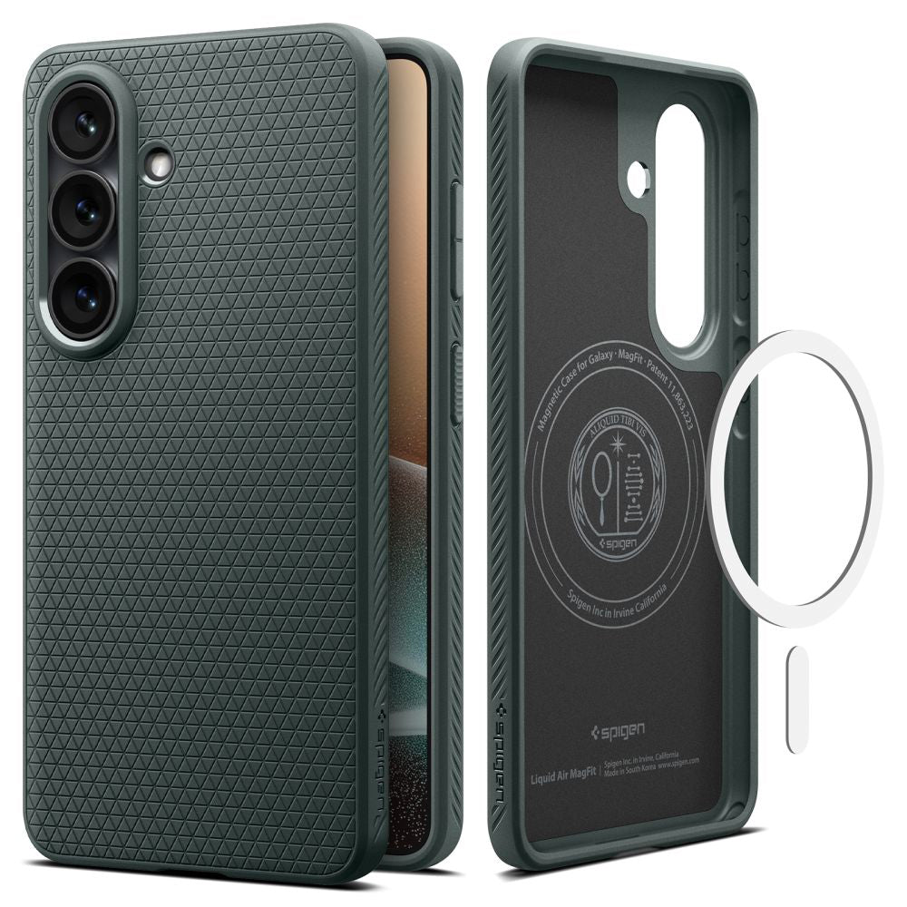Custodia MagSafe per Samsung Galaxy S26 Plus S947, Spigen, Liquid Air, Verde ACS10706