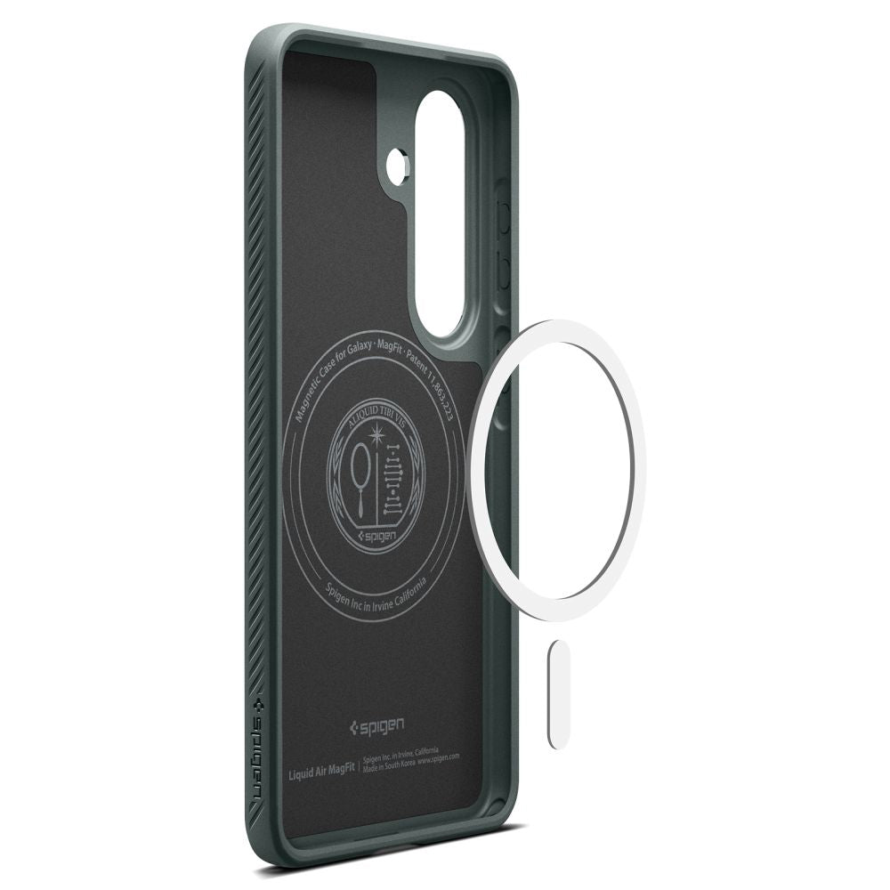 Custodia MagSafe per Samsung Galaxy S26 Plus S947, Spigen, Liquid Air, Verde ACS10706