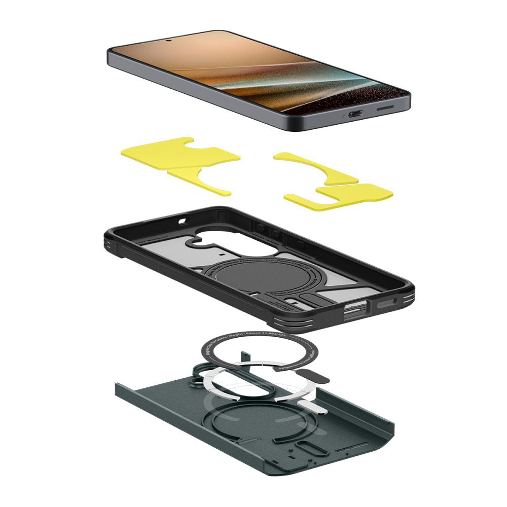 MagSafe Hülle für Samsung Galaxy S26 Plus S947, Spigen, Tough Armor, Grün ACS10715