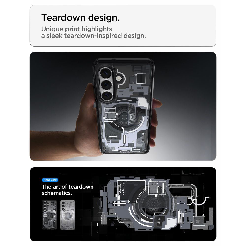 Custodia MagSafe per Samsung Galaxy S26 Plus S947, Spigen, Ultra Hybrid Zero One, Nera ACS10711