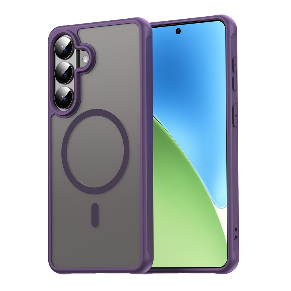 Custodia MagSafe per Samsung Galaxy S26 Plus S947, Techsuit, HaloFrost II, Viola