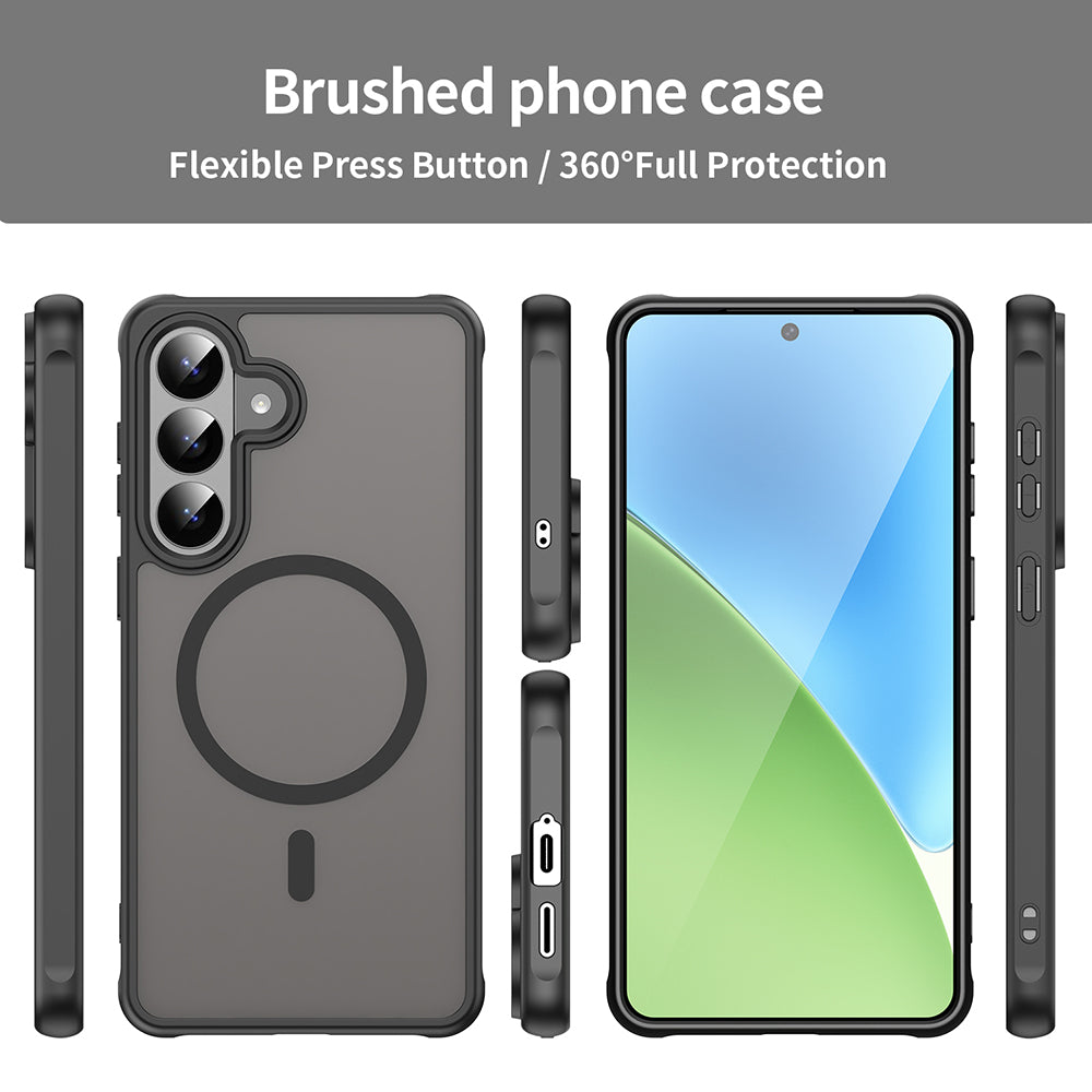 Housse MagSafe pour Samsung Galaxy S26 Plus, Techsuit, HaloFrost II, Noire