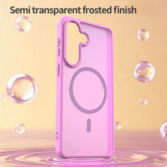 Custodia MagSafe per Samsung Galaxy S26 Plus, Techsuit, HaloFrost II, Rosa