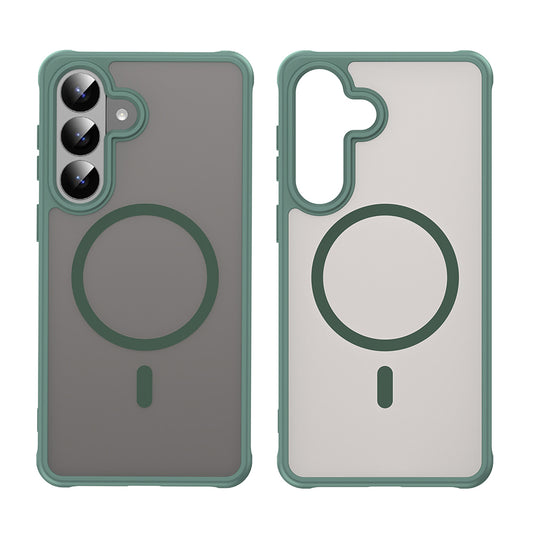 Custodia MagSafe per Samsung Galaxy S26 Plus, Techsuit, HaloFrost II, Verde