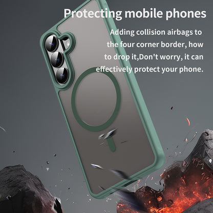 MagSafe Hülle für Samsung Galaxy S26 Plus, Techsuit, HaloFrost II, Grün