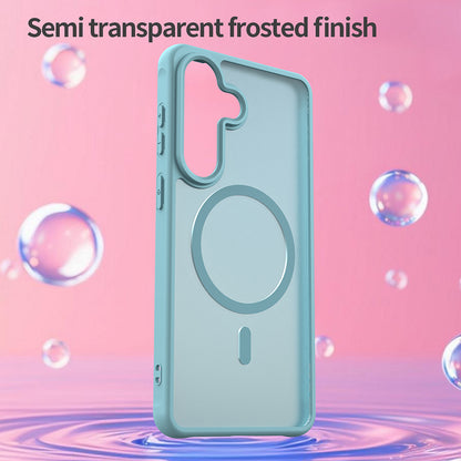 Custodia MagSafe per Samsung Galaxy S26 Plus, Techsuit, HaloFrost II, Verde Chiaro