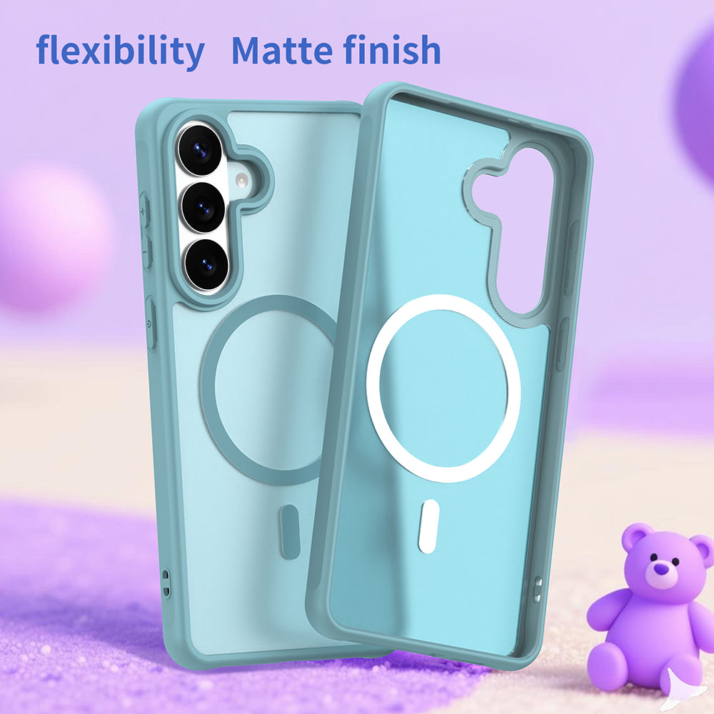 Custodia MagSafe per Samsung Galaxy S26 Plus, Techsuit, HaloFrost II, Verde Chiaro