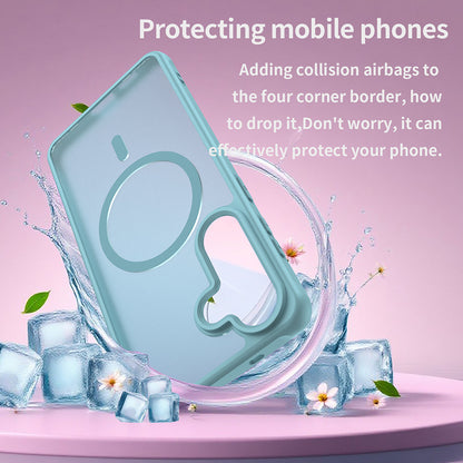 Custodia MagSafe per Samsung Galaxy S26 Plus, Techsuit, HaloFrost II, Verde Chiaro