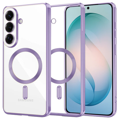 Custodia MagSafe per Samsung Galaxy S26 Plus S947, Techsuit, Luxury Crystal, Lilla Chiaro