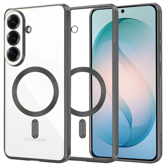 Custodia MagSafe per Samsung Galaxy S26 Plus, Techsuit, Luxury Crystal, Nera