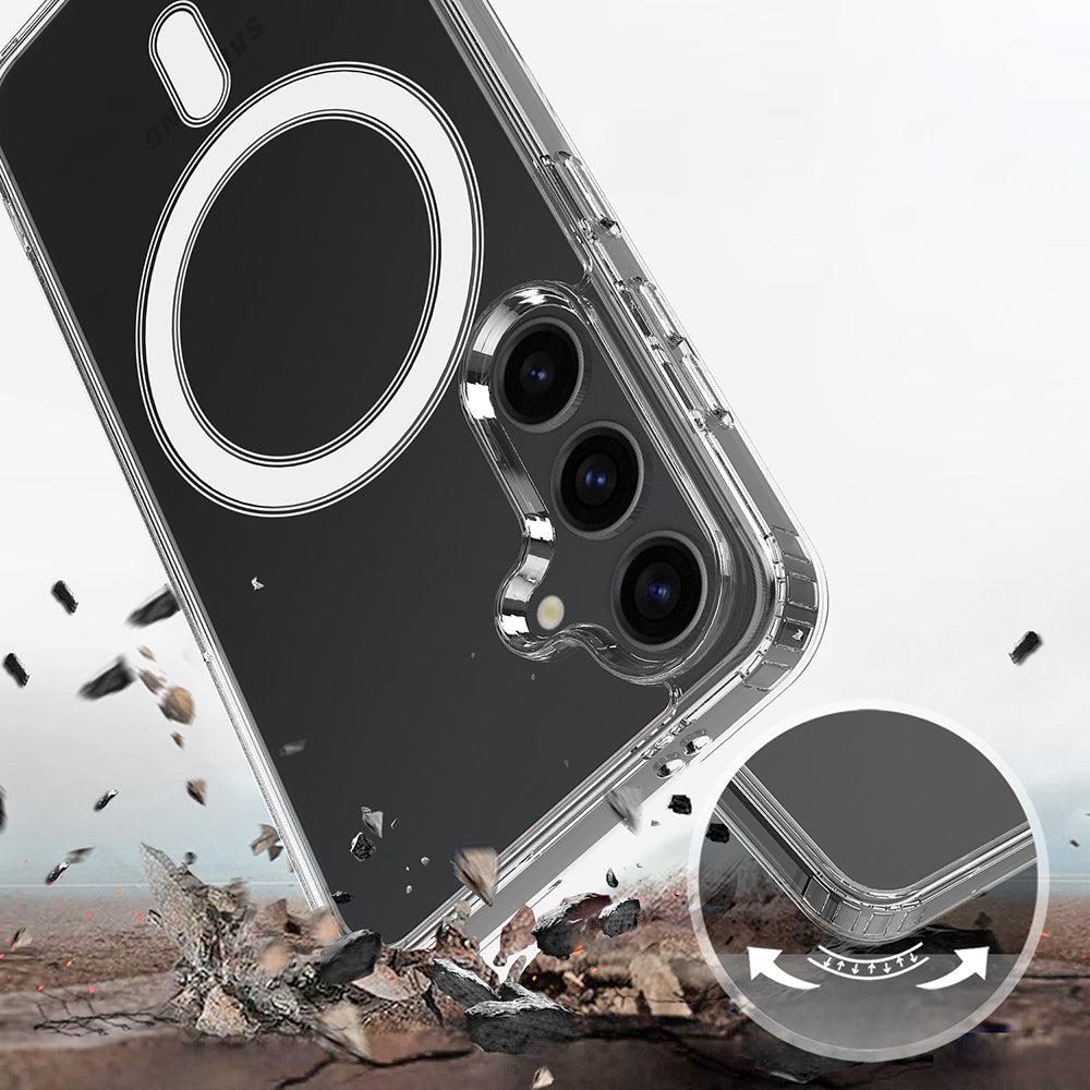 Étui MagSafe pour Samsung Galaxy S26 Plus, Techsuit, Pro, Transparent