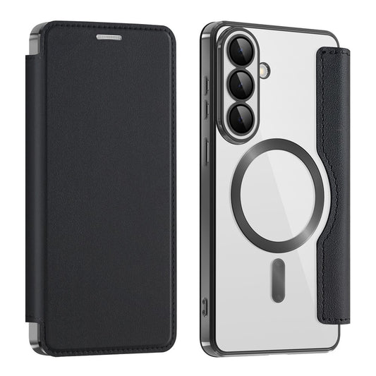 Étui MagSafe pour Samsung Galaxy S26 Plus, Techsuit, SmartMag Book, Noir