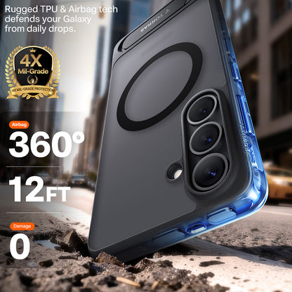 MagSafe Hülle für Samsung Galaxy S26 Plus, Torras, Pstand, Schwarz