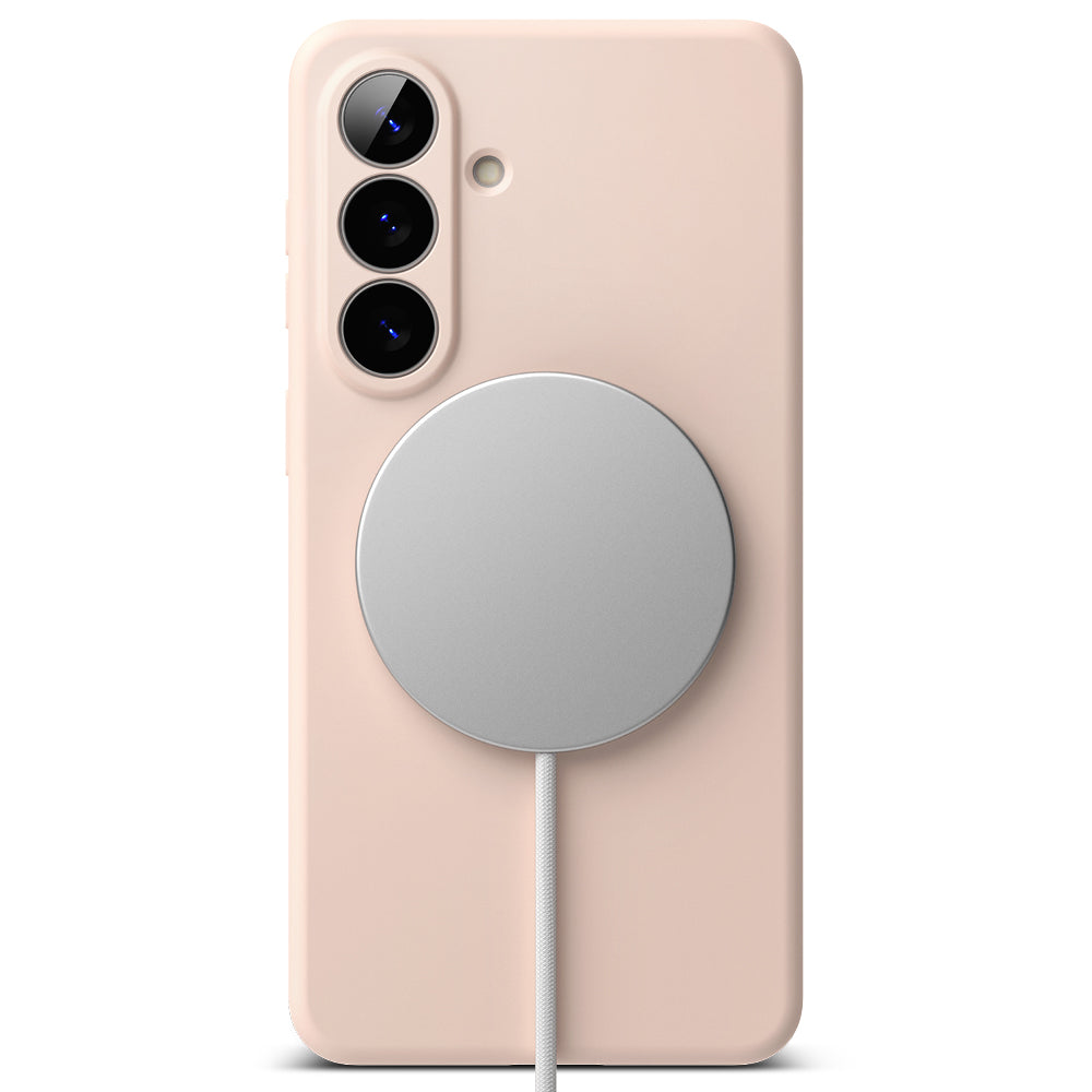 Étui MagSafe pour Samsung Galaxy S26, Ringke, Silicone, Rose