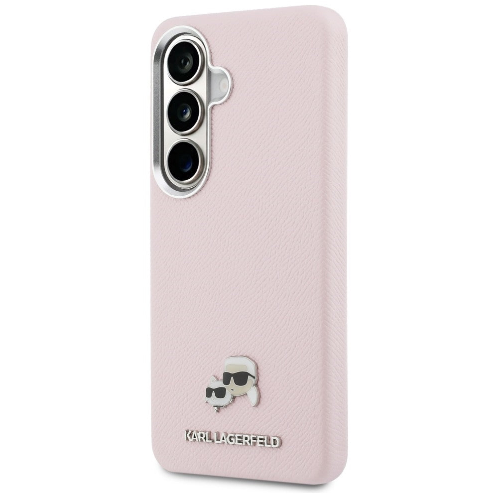 Custodia MagSafe per Samsung Galaxy S26 S942, Karl Lagerfeld, Karl & Choupette Head's Pin, Rosa