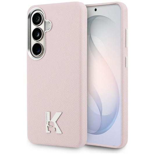 MagSafe Hülle für Samsung Galaxy S26 S942, Karl Lagerfeld, Karl Head Logo, Rosa