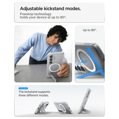 Coque MagSafe pour Samsung Galaxy S26 S942, Spigen, Ultra Hybrid S, Transparente Blanche ACS11061