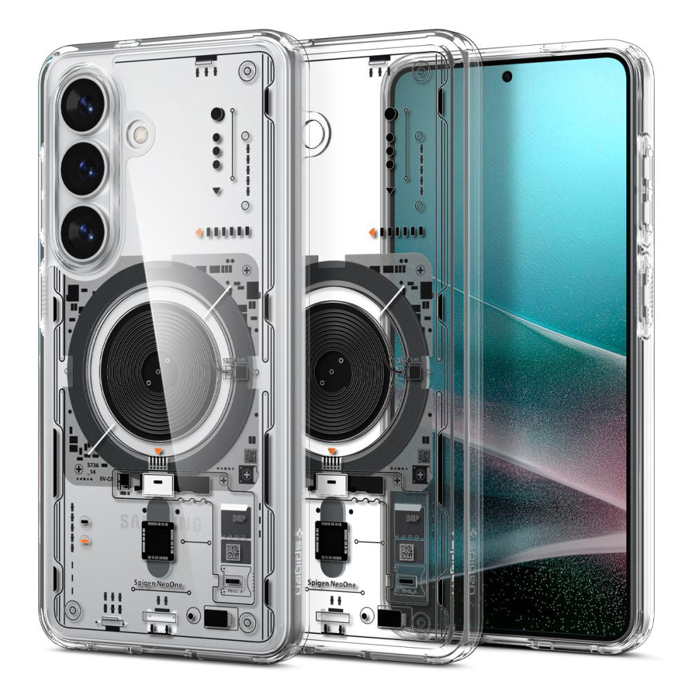Custodia MagSafe per Samsung Galaxy S26 S942, Spigen, Ultra Hybrid Neo One, Trasparente ACS11218