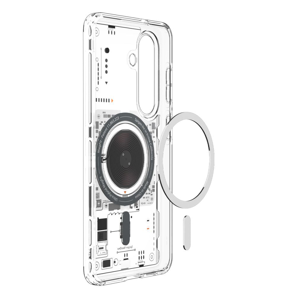 Custodia MagSafe per Samsung Galaxy S26 S942, Spigen, Ultra Hybrid Neo One, Trasparente ACS11218