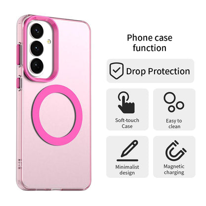Custodia MagSafe per Samsung Galaxy S26 S942, Techsuit, CandyCase, Rosa