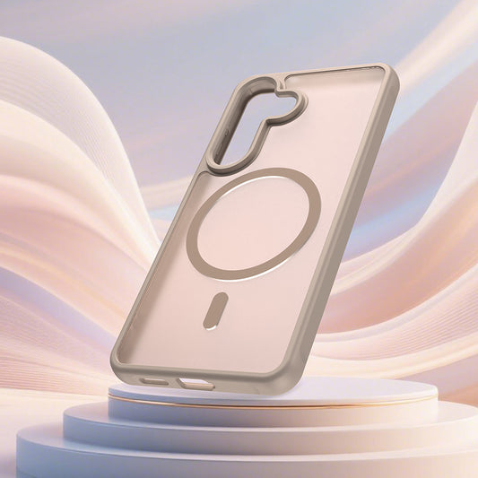 Custodia MagSafe per Samsung Galaxy S26, Techsuit, HaloFrost II, Dorata