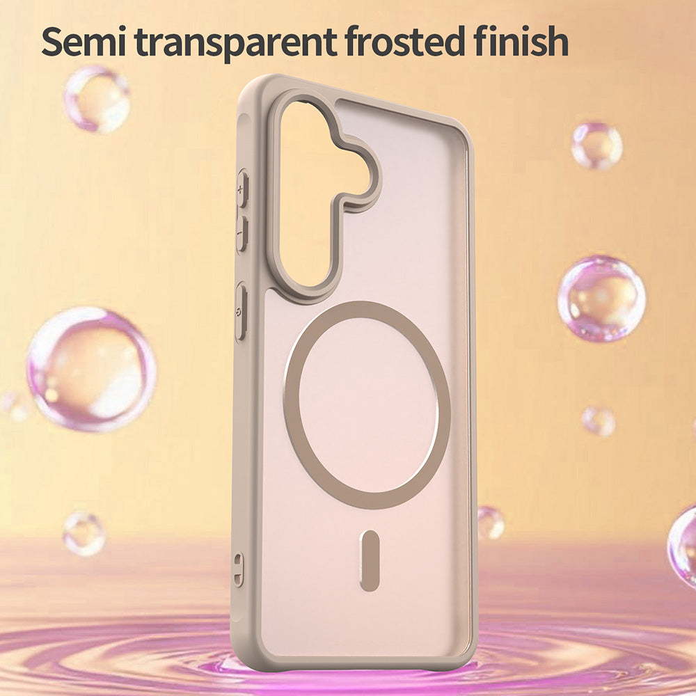 Custodia MagSafe per Samsung Galaxy S26, Techsuit, HaloFrost II, Dorata