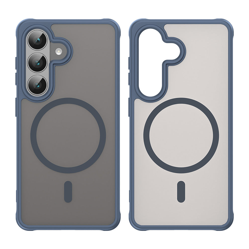 Custodia MagSafe per Samsung Galaxy S26 S942, Techsuit, HaloFrost II, Blu Navy