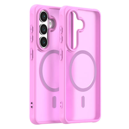 Custodia MagSafe per Samsung Galaxy S26 S942, Techsuit, HaloFrost II, Rosa