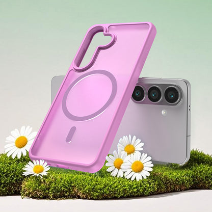 Custodia MagSafe per Samsung Galaxy S26 S942, Techsuit, HaloFrost II, Rosa