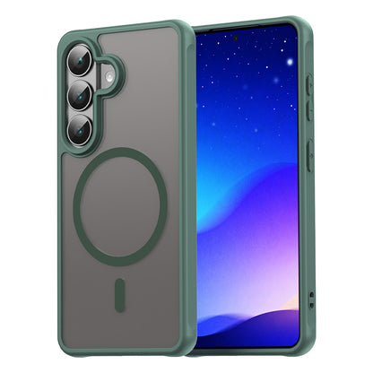 MagSafe Case for Samsung Galaxy S26, Techsuit, HaloFrost II, Green