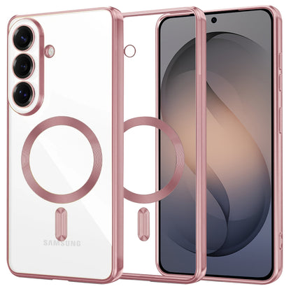 Étui MagSafe pour Samsung Galaxy S26, Techsuit, Luxury Crystal, Rose